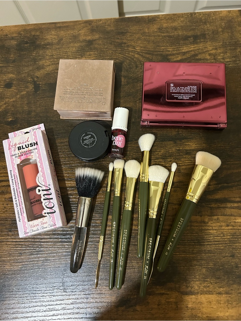 KJH + Spectrum brush set with lot of MAC, Tarte + Benefit blush + UD highlighter